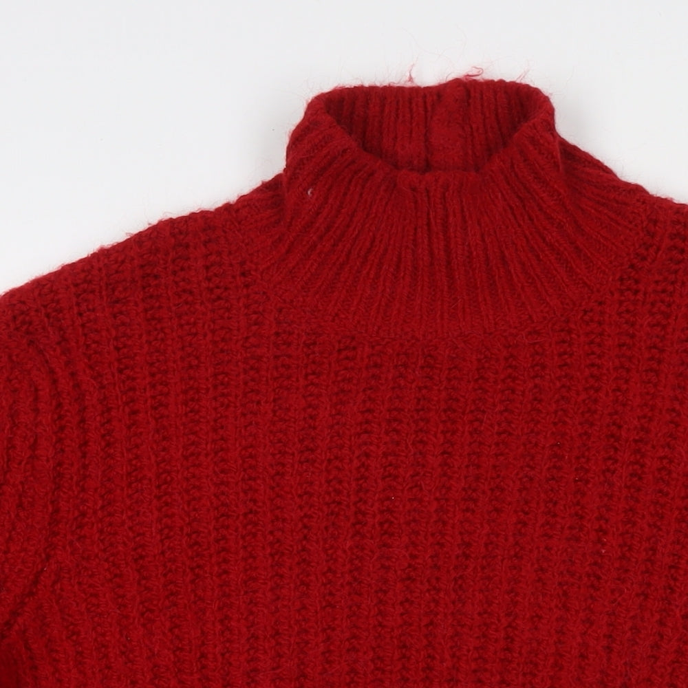 Womens UK Size L marks Red Pullover Jumper