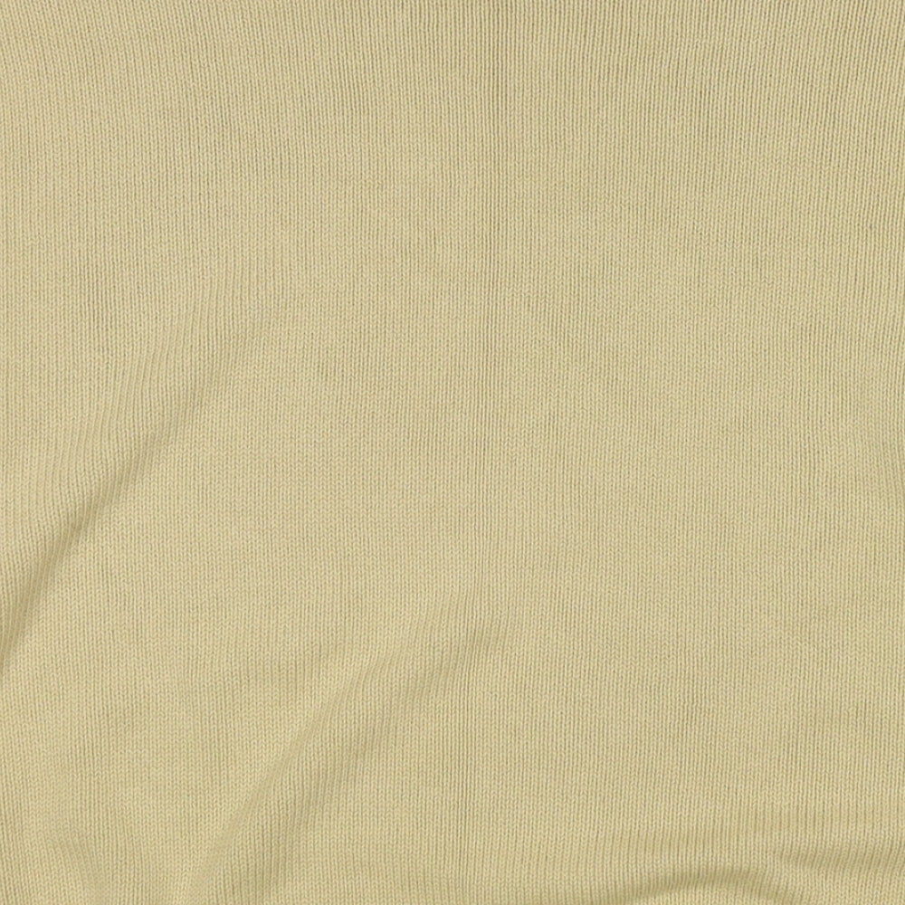 Casual Club Mens Beige Round Neck Cotton Pullover Jumper Size L Long Sleeve