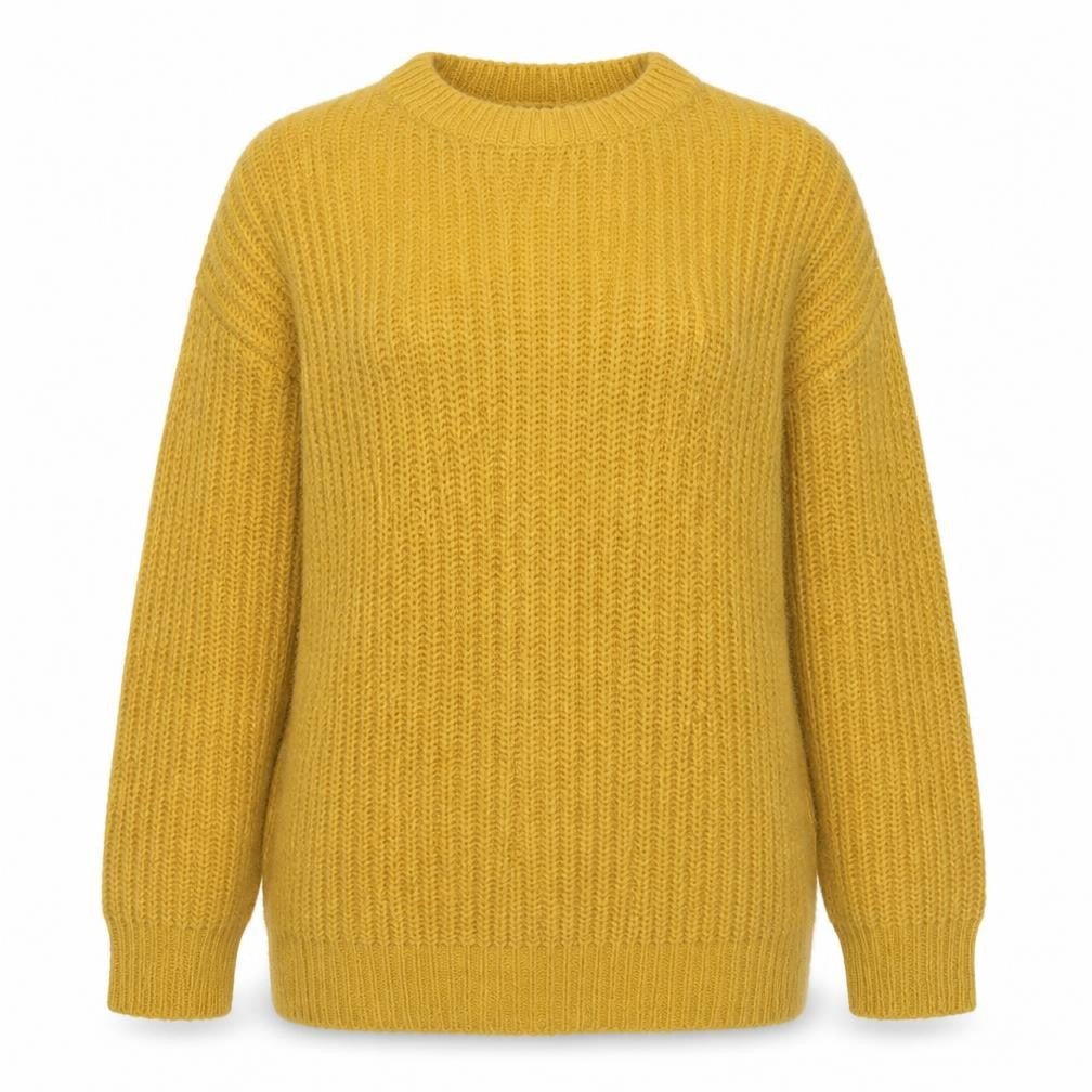 Womens UK Size M New Look Yellow Pullover Jumper