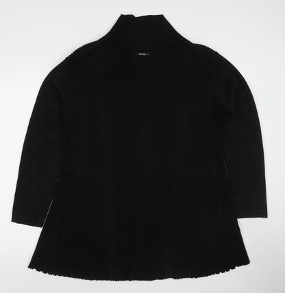 Womens UK Size 14 Roman Black Cape Jumper