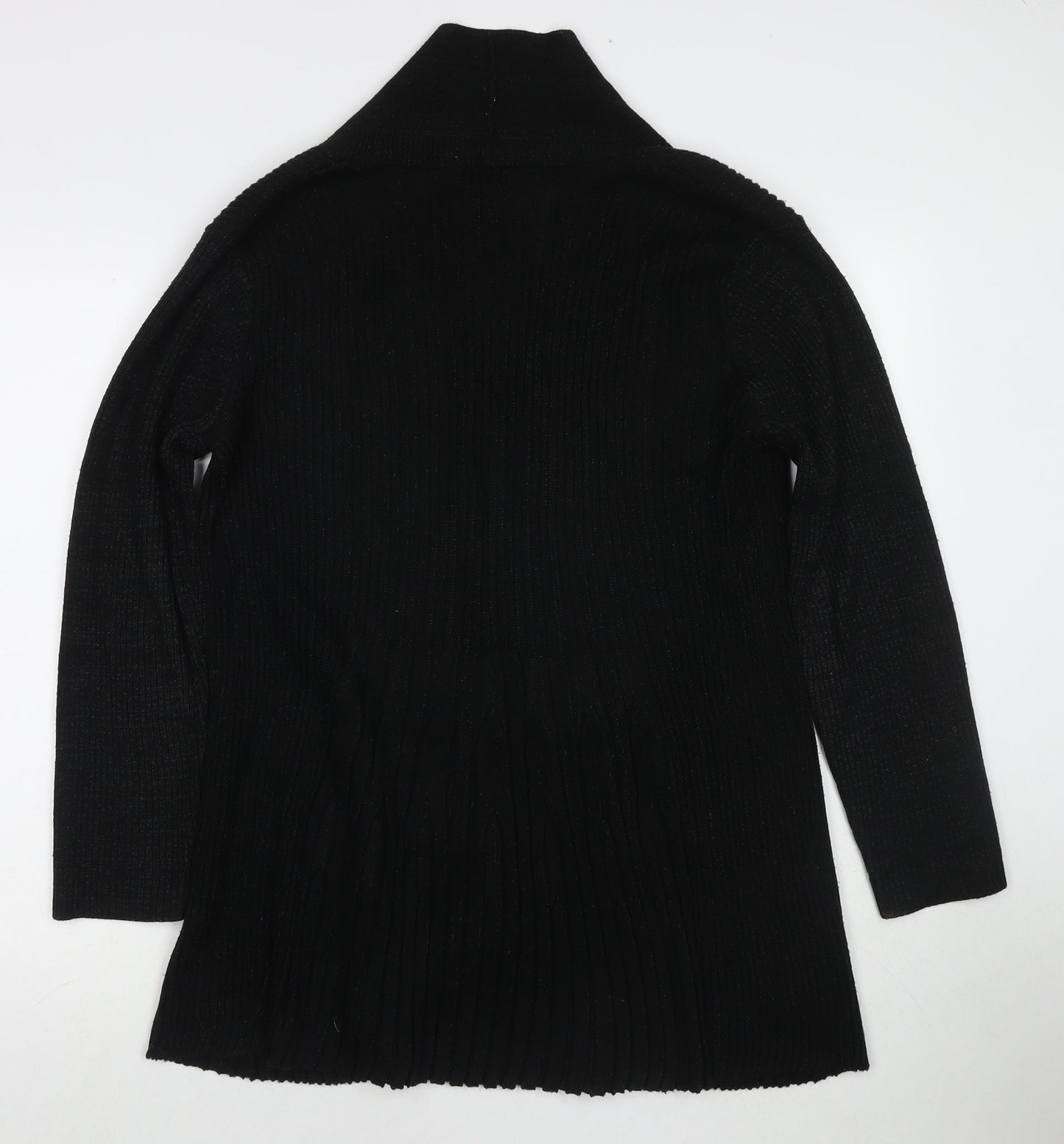 Womens UK Size 14 Roman Black Cape Jumper