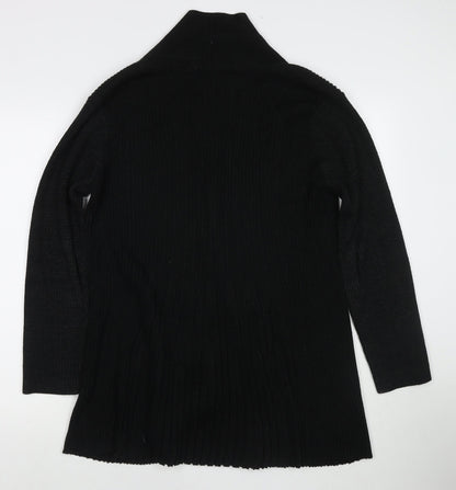 Womens UK Size 14 Roman Black Cape Jumper
