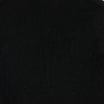 Womens UK Size 14 Roman Black Cape Jumper
