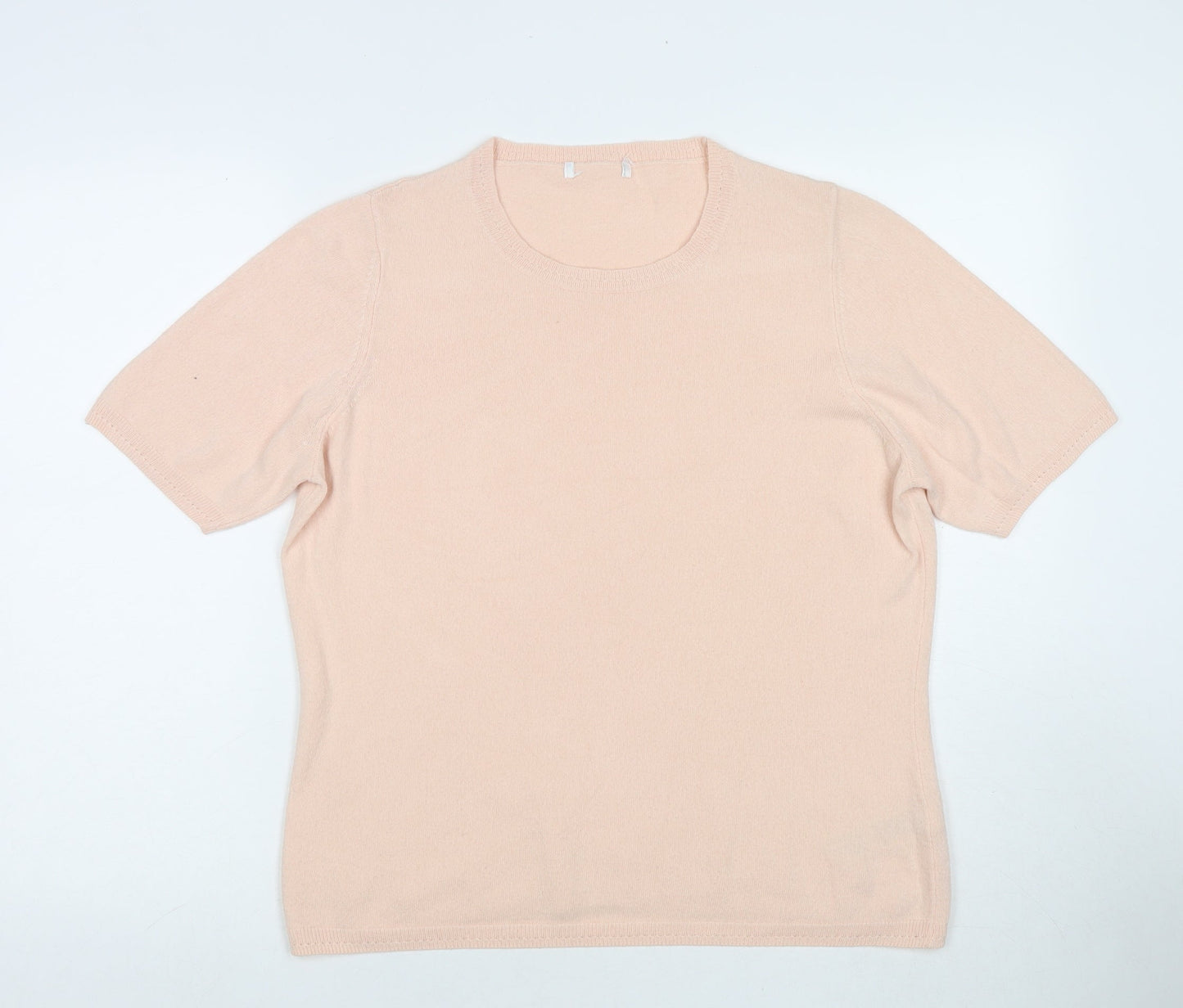 Womens UK Size 16 Marks and Spencer Pink Basic T-Shirt