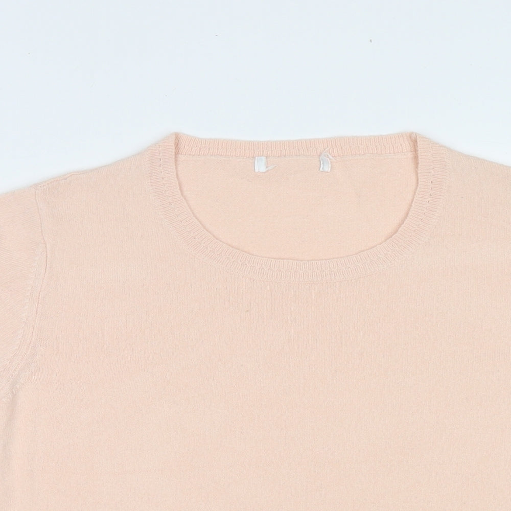 Womens UK Size 16 Marks and Spencer Pink Basic T-Shirt