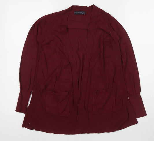 Womens UK Size XS Marks and Spencer Red Cape Jumper