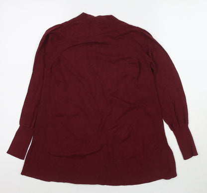 Womens UK Size XS Marks and Spencer Red Cape Jumper