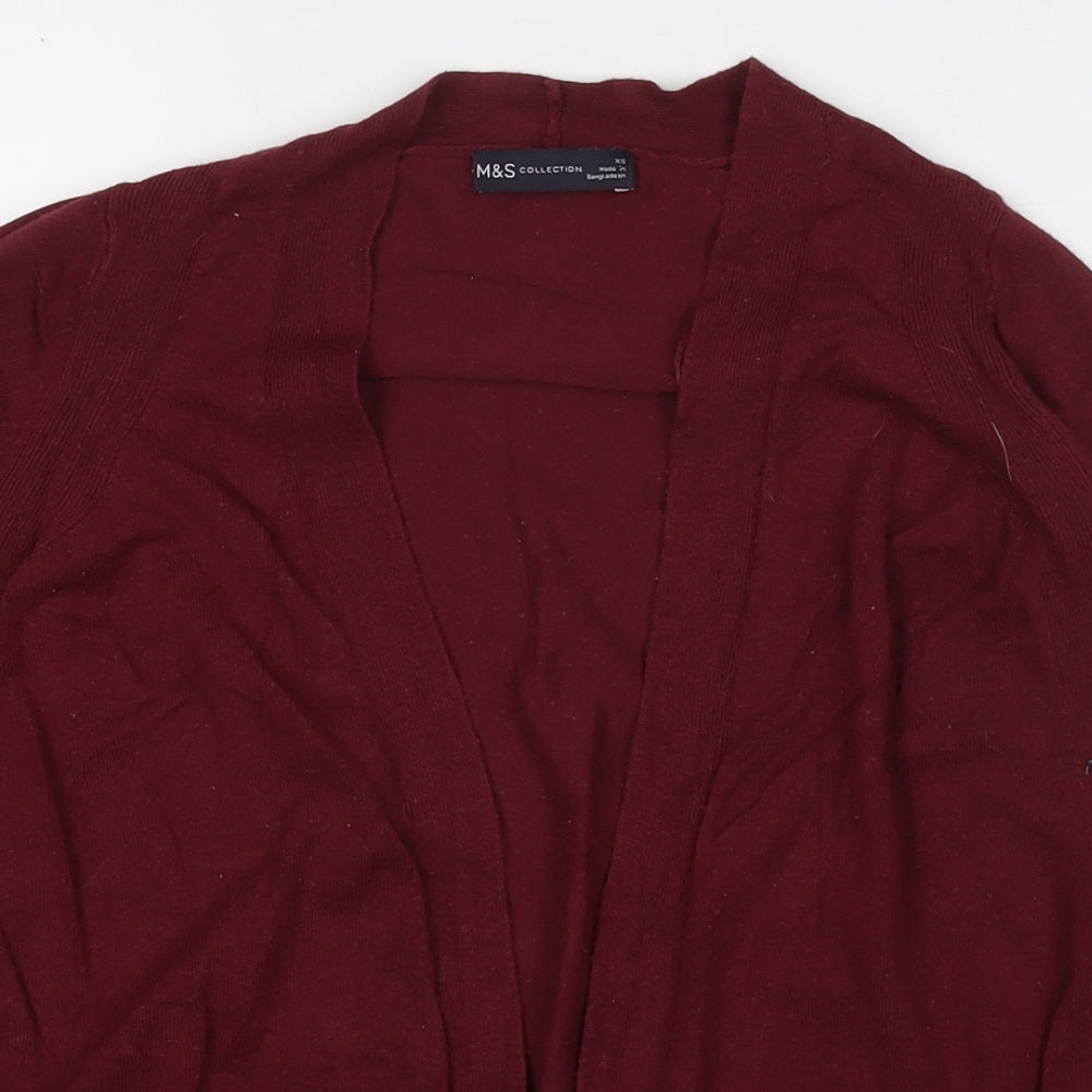 Womens UK Size XS Marks and Spencer Red Cape Jumper
