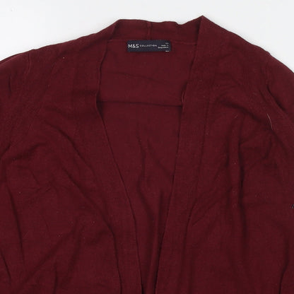 Womens UK Size XS Marks and Spencer Red Cape Jumper