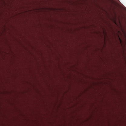 Womens UK Size XS Marks and Spencer Red Cape Jumper