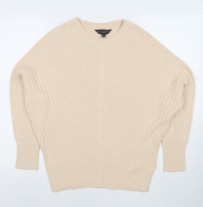 Womens UK Size 8 Dorothy Perkins Beige Pullover Jumper