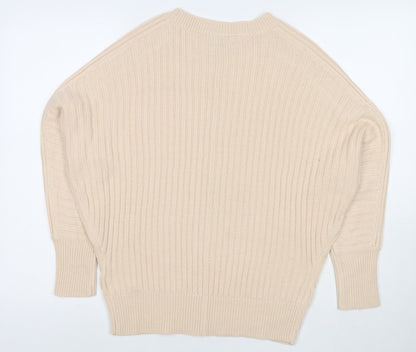 Womens UK Size 8 Dorothy Perkins Beige Pullover Jumper