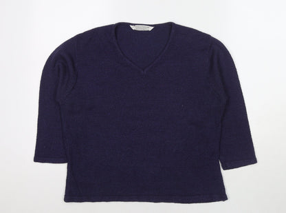 Womens UK Size M Carolyn Taylor Blue Pullover Jumper