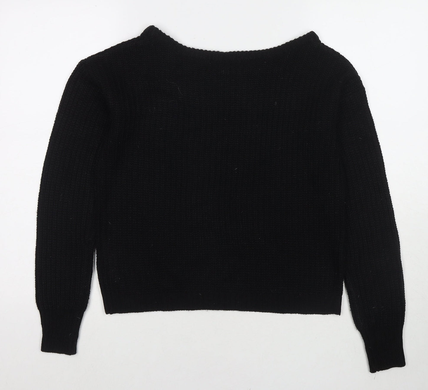 Womens UK Size 6 Missguided Black Pullover Jumper