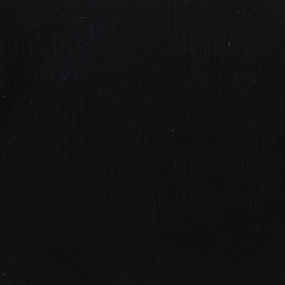 Womens UK Size 6 Missguided Black Pullover Jumper
