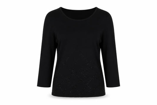 Womens UK Size M Lakeland Black Pullover Jumper