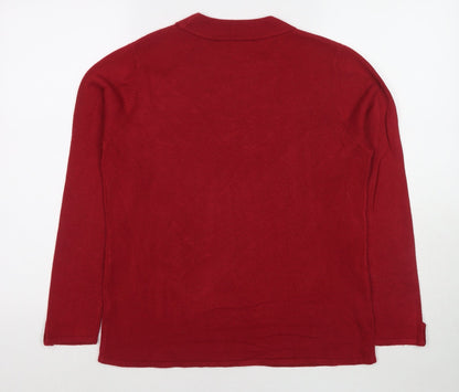 Womens UK Size 14 Bonmarché Red Pullover Jumper