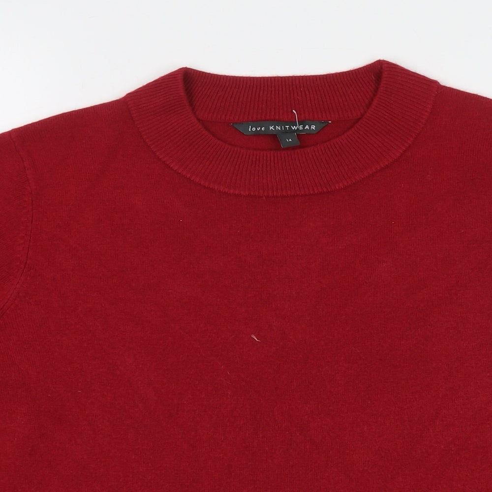 Womens UK Size 14 Bonmarché Red Pullover Jumper