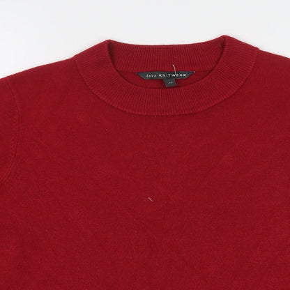 Womens UK Size 14 Bonmarché Red Pullover Jumper