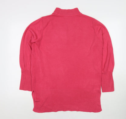 Womens UK Size L Marks and Spencer Pink Pullover Jumper