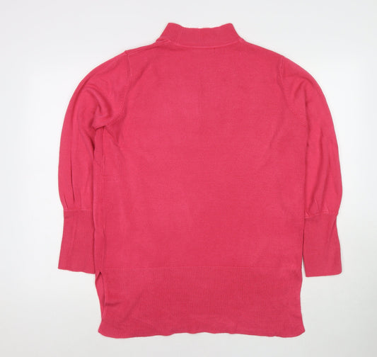 Womens UK Size L Marks and Spencer Pink Pullover Jumper