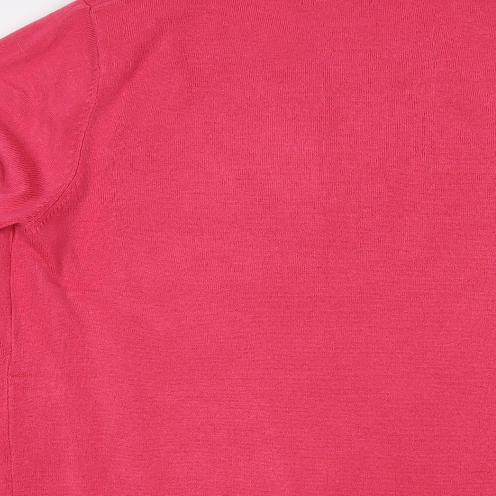 Womens UK Size L Marks and Spencer Pink Pullover Jumper
