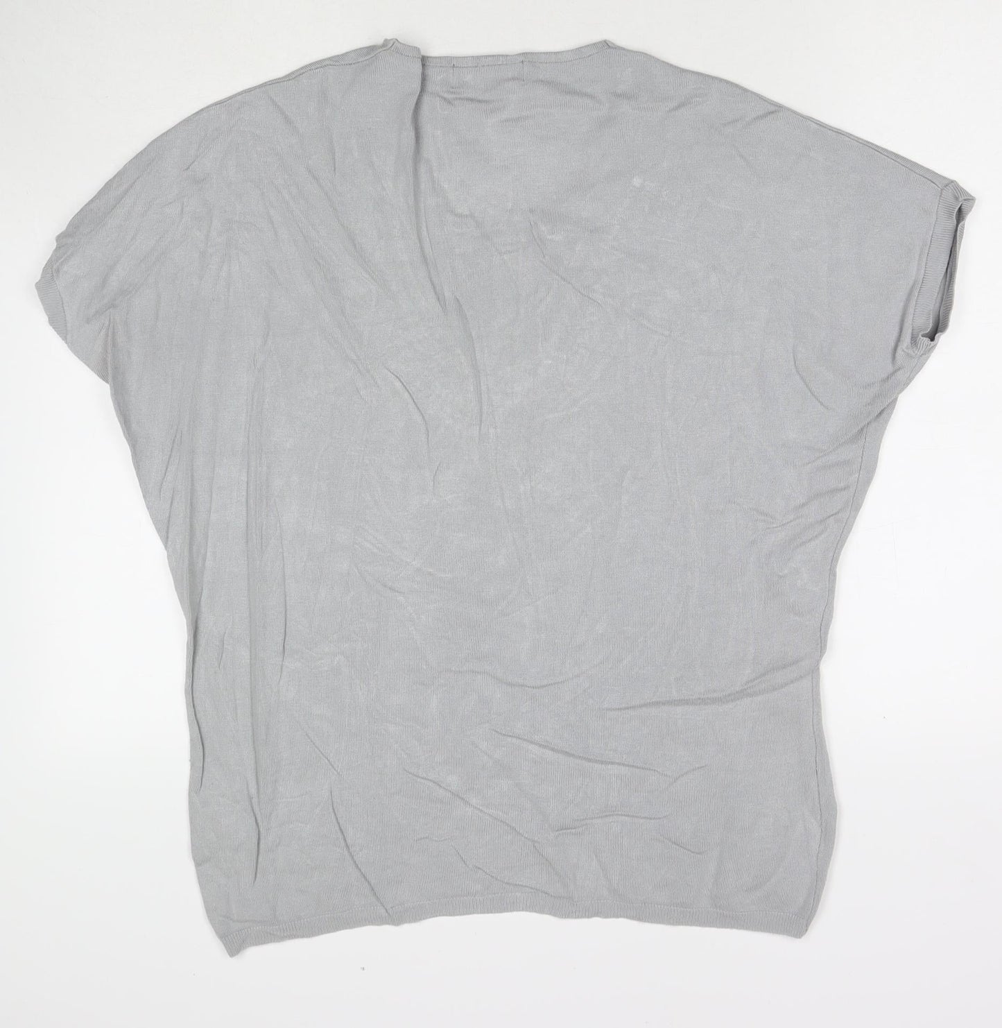 Womens UK Size S Frank Usher Grey Tunic T-Shirt