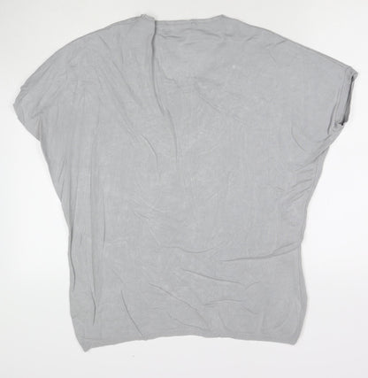 Womens UK Size S Frank Usher Grey Tunic T-Shirt