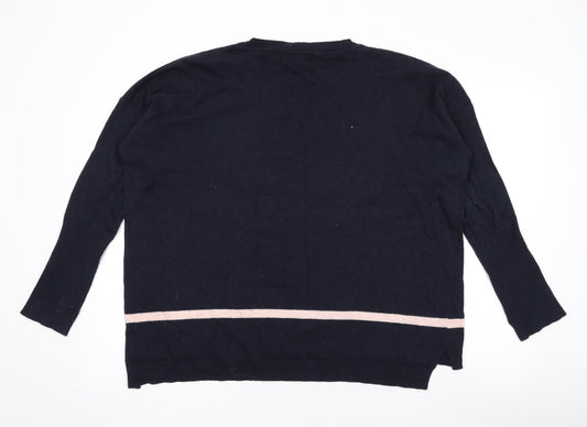 Womens UK Size M Great Plains Blue Pullover Jumper