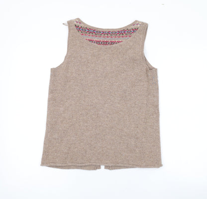 Womens UK Size 10 Crew Clothing Brown Cardigan Jumper