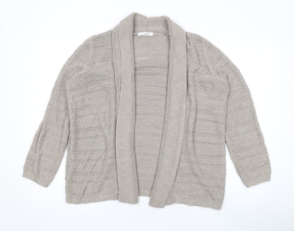 Womens UK Size 16 Marks and Spencer Beige Cardigan Jumper