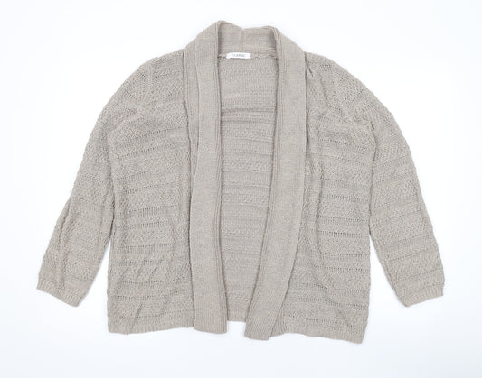 Womens UK Size 16 Marks and Spencer Beige Cardigan Jumper