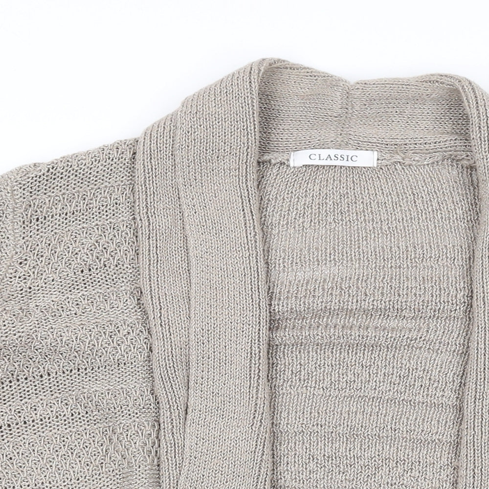 Womens UK Size 16 Marks and Spencer Beige Cardigan Jumper