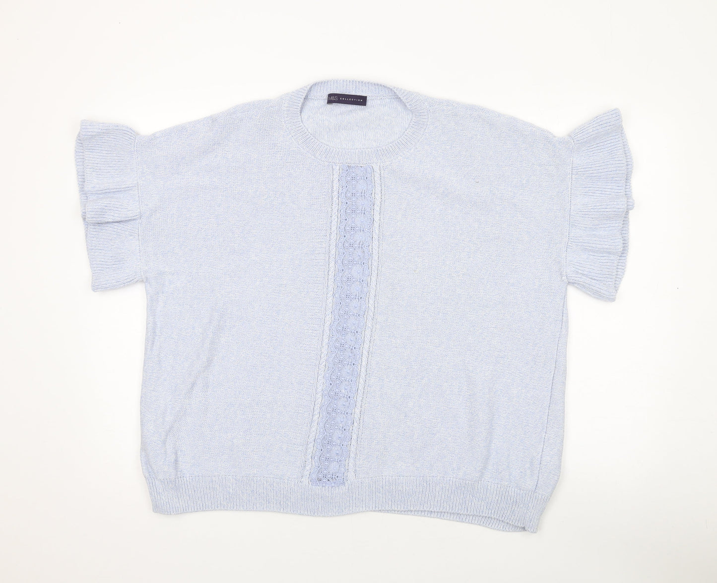 Womens UK Size XL Marks and Spencer Blue Pullover Jumper