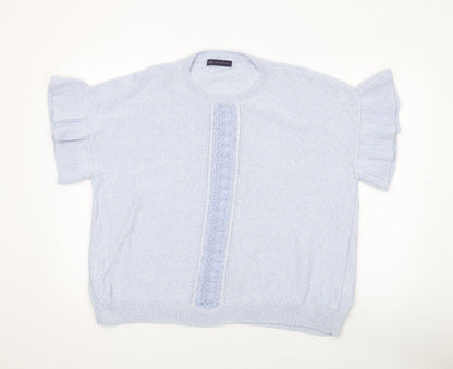 Womens UK Size XL Marks and Spencer Blue Pullover Jumper