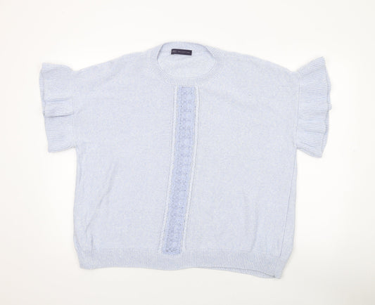 Womens UK Size XL Marks and Spencer Blue Pullover Jumper