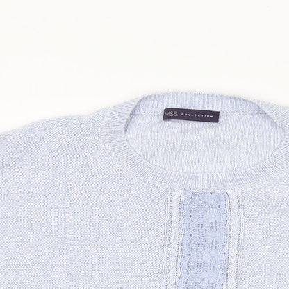 Womens UK Size XL Marks and Spencer Blue Pullover Jumper