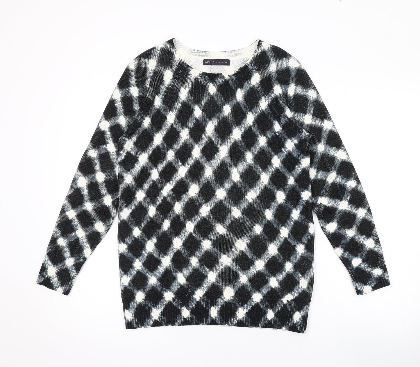 Womens UK Size 10 Marks and Spencer Black Pullover Jumper
