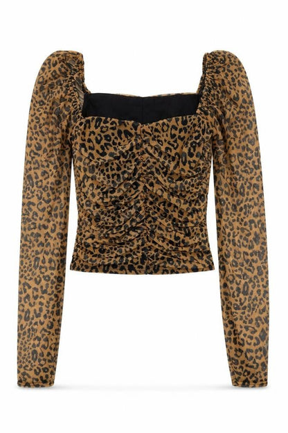Womens UK Size 6 Missguided Brown Basic Blouse