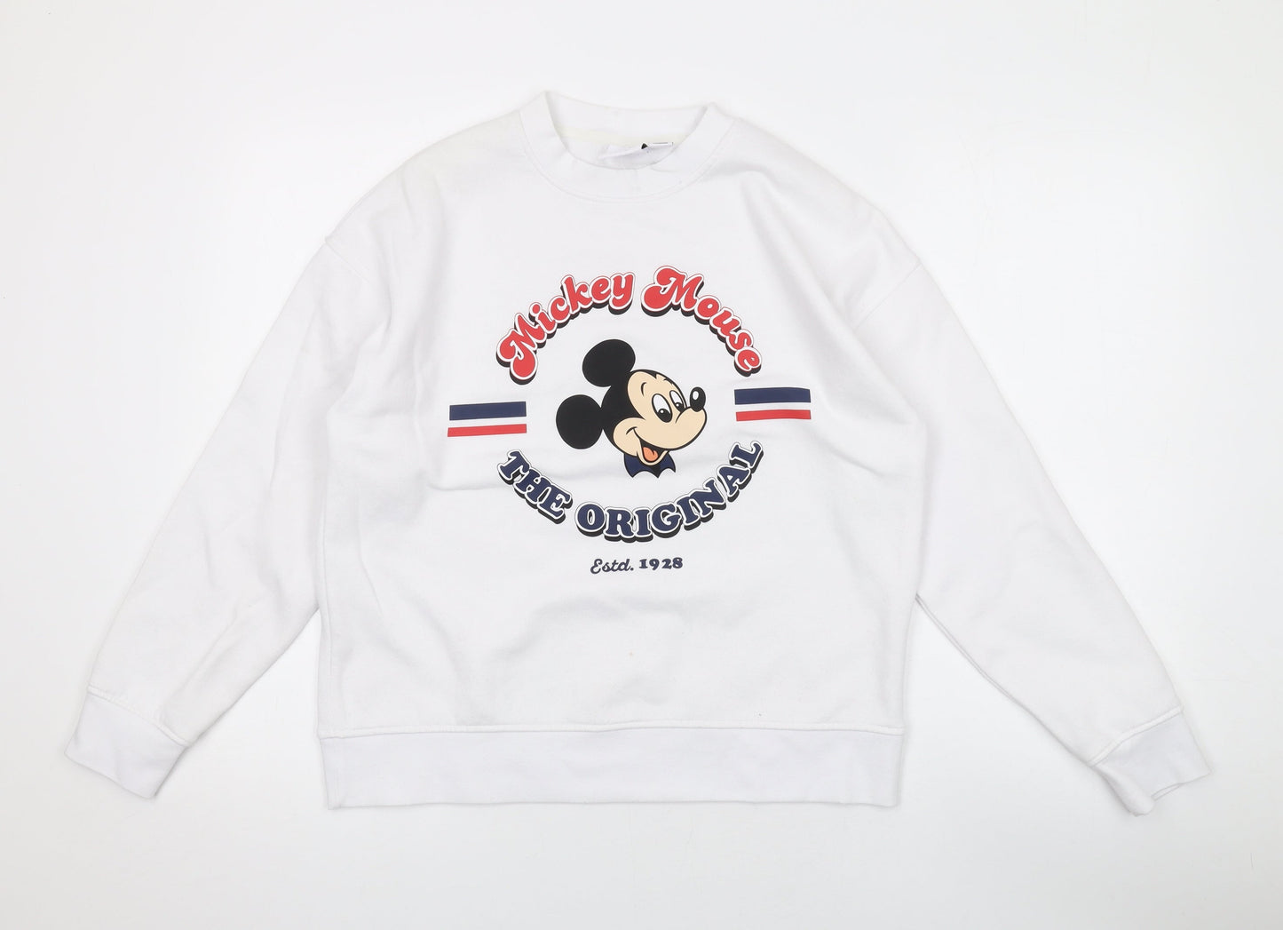 Womens UK Size XS Disney White Pullover Sweatshirt