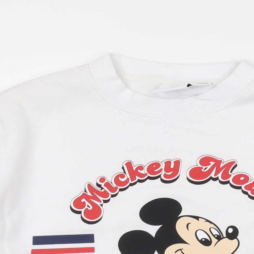Womens UK Size XS Disney White Pullover Sweatshirt
