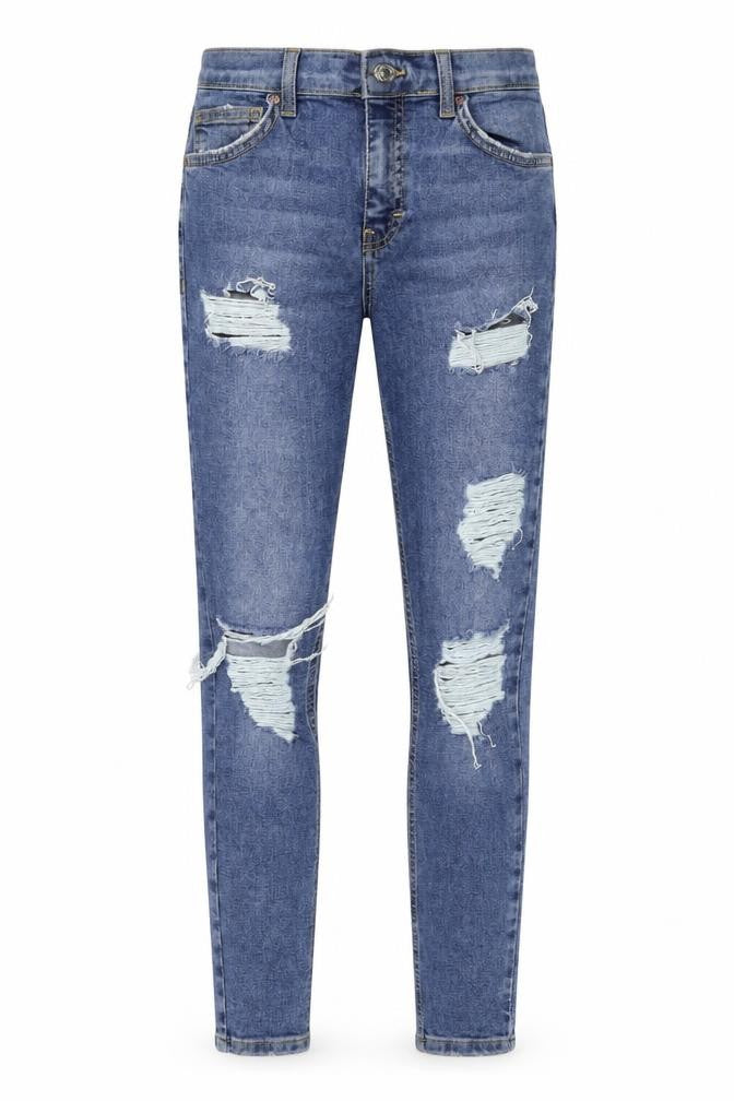 Womens UK Size 28 in Topshop Regular Fit Skinny Blue Jeans
