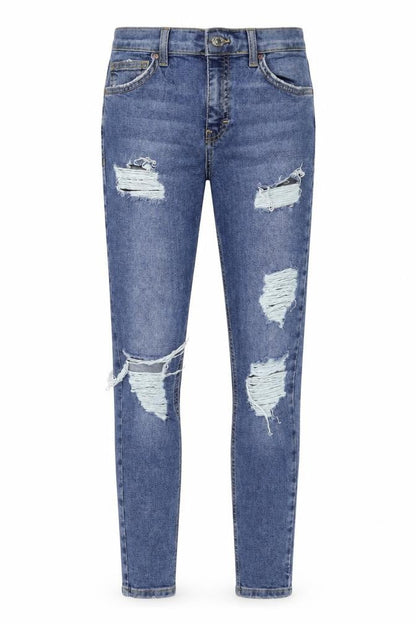 Womens UK Size 28 in Topshop Regular Fit Skinny Blue Jeans