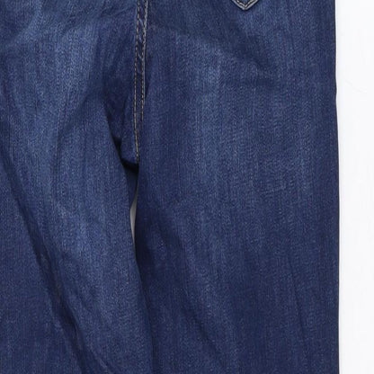 NA-KD Womens Blue Cotton Skinny Jeans Size 8 L27 in Regular Zip