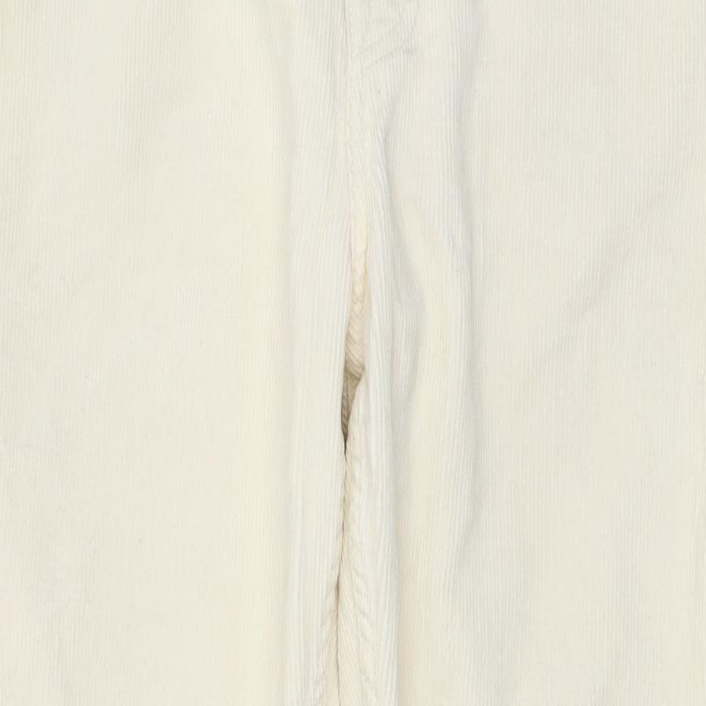 Albam Mens Ivory Cotton Straight Jeans Size 32 in L32 in Regular Button