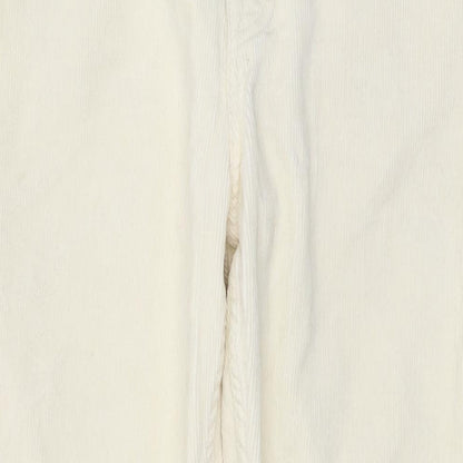 Albam Mens Ivory Cotton Straight Jeans Size 32 in L32 in Regular Button