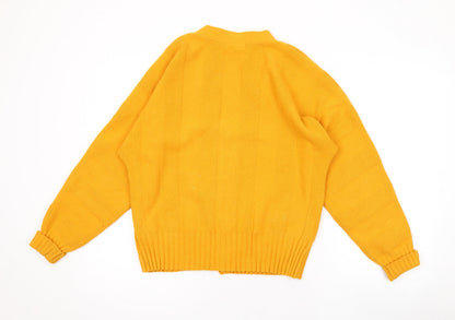 Womens UK Size XS NEXT Yellow Cardigan Jumper