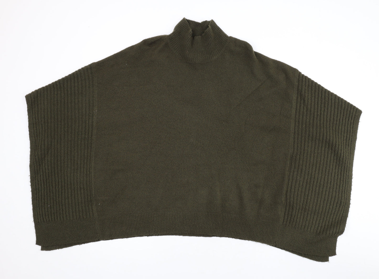 Womens UK Size M Oasis Green Cape Jumper