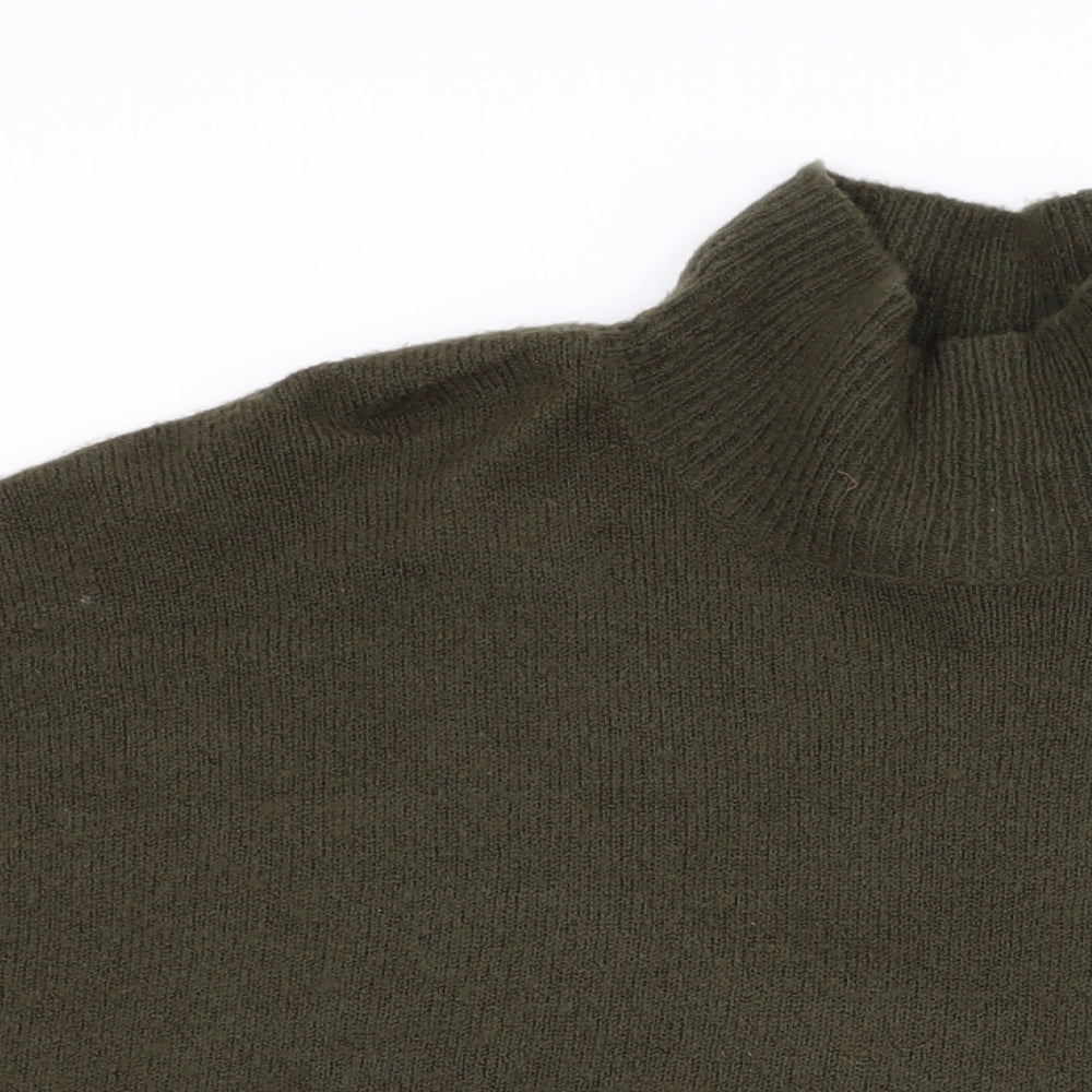 Womens UK Size M Oasis Green Cape Jumper