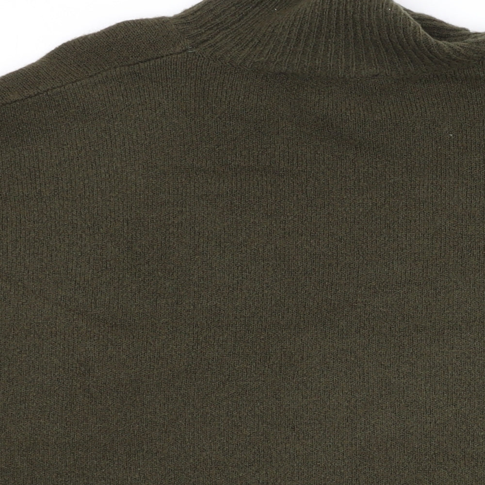 Womens UK Size M Oasis Green Cape Jumper